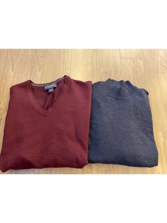Brooks Brothers Other - Brooks Brothers Lot Of 2 Large Mens Merino Wool Blend Pullover Sweaters